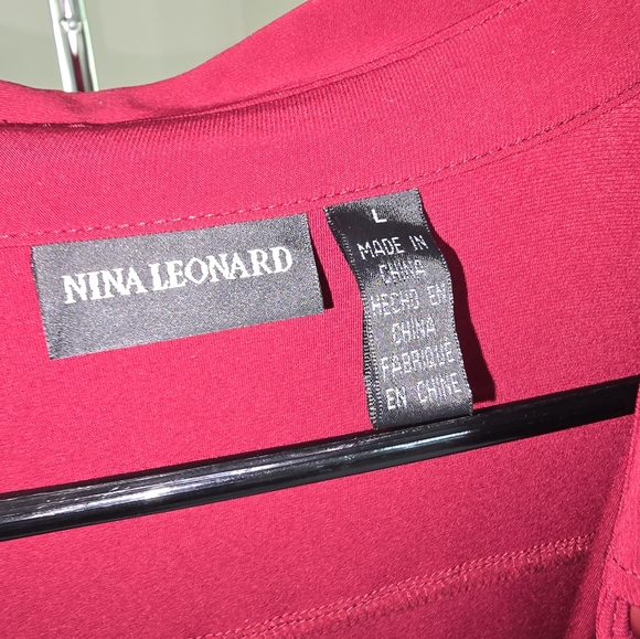 NINA LEONARD TUNIC WINE - Picture 2 of 6
